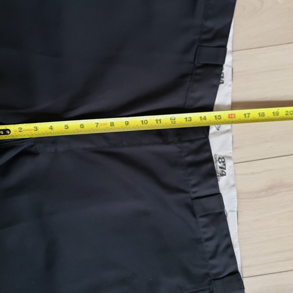 Dickies 874 Work Pants Mens 44x34 Black Original Fit Flat Front Skater Workwear - Picture 8 of 9